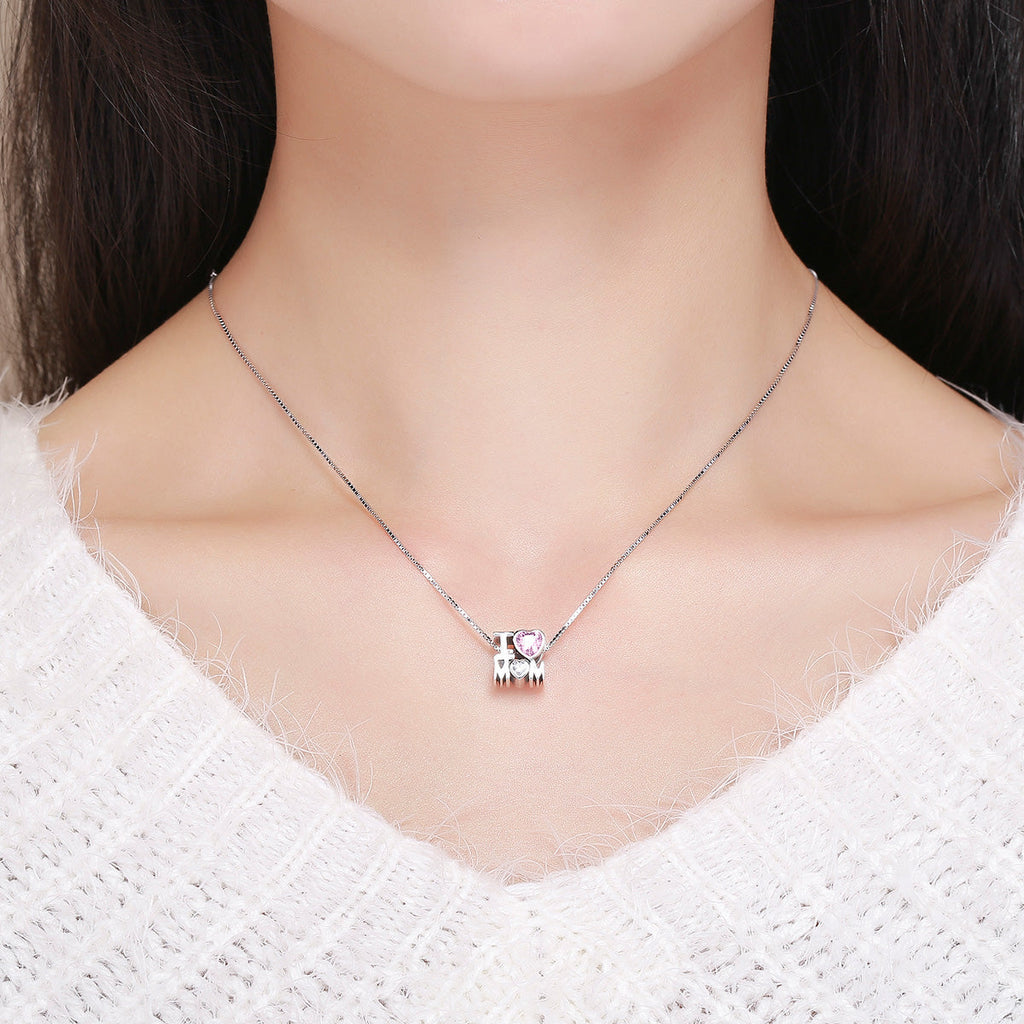 "Sylvory 925 Sterling Silver Love for Mom Charm"