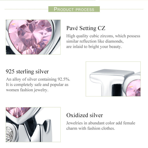 "Sylvory 925 Sterling Silver Love for Mom Charm"