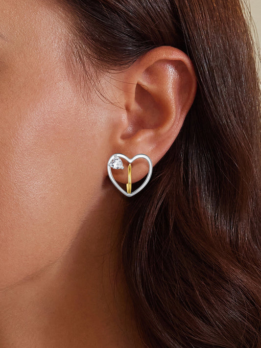 "Sylvory 925 Sterling Silver Love's Anchor Earrings"