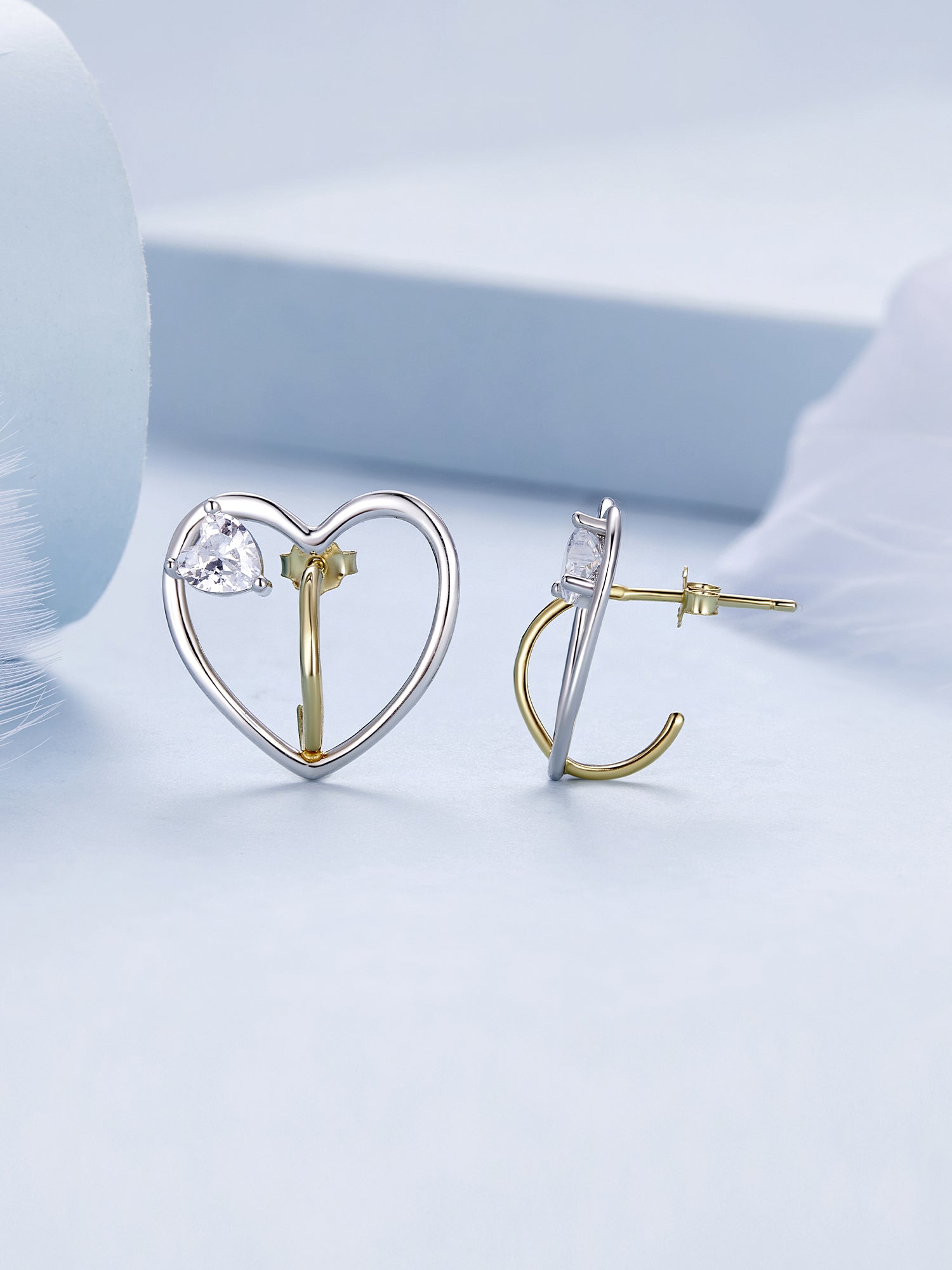 "Sylvory 925 Sterling Silver Love's Anchor Earrings"