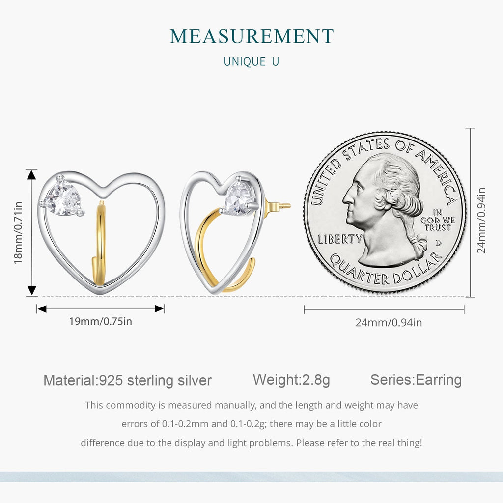 "Sylvory 925 Sterling Silver Love's Anchor Earrings"