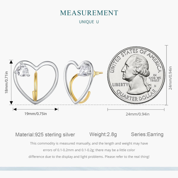 "Sylvory 925 Sterling Silver Love's Anchor Earrings"