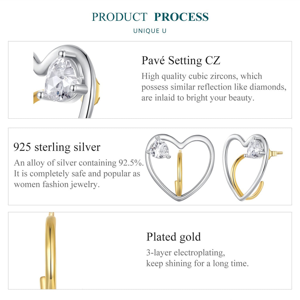 "Sylvory 925 Sterling Silver Love's Anchor Earrings"