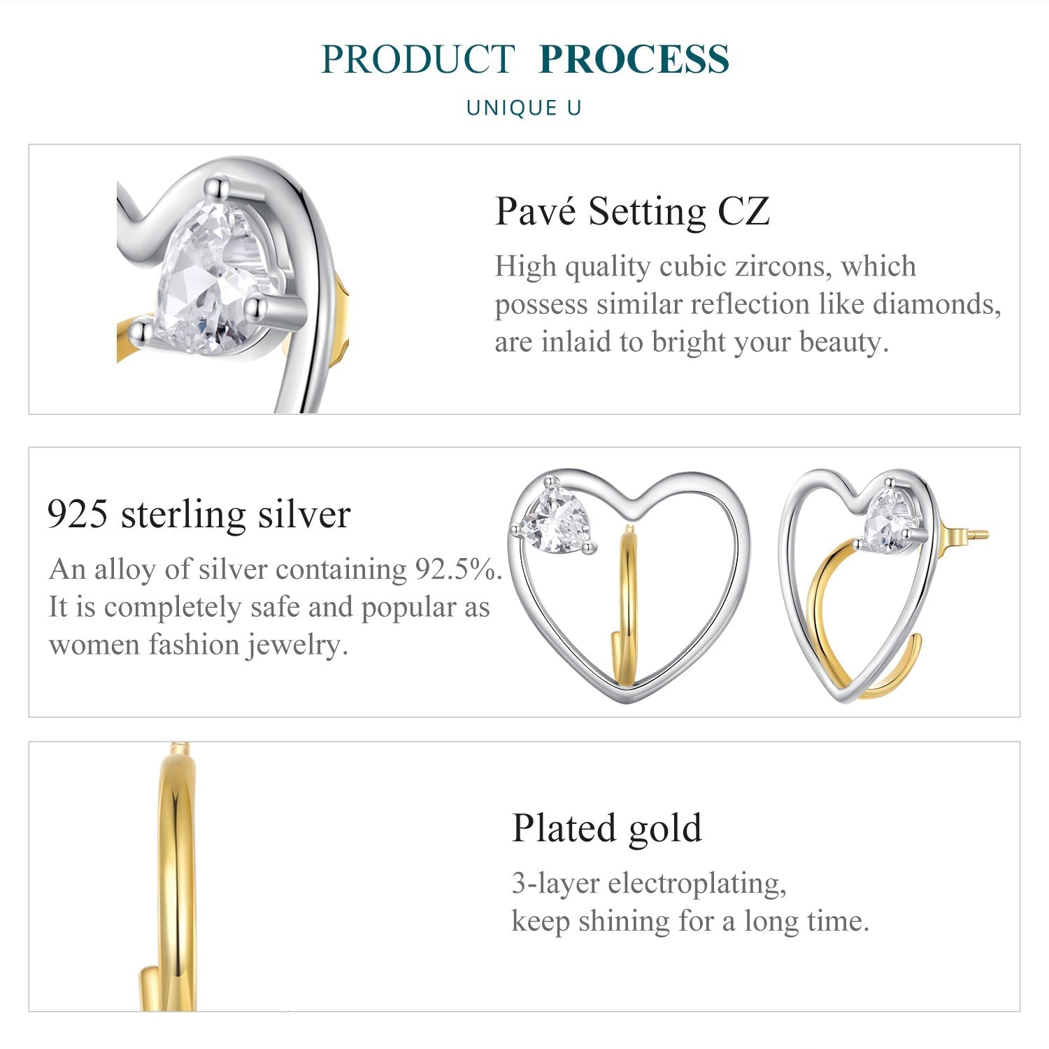 "Sylvory 925 Sterling Silver Love's Anchor Earrings"