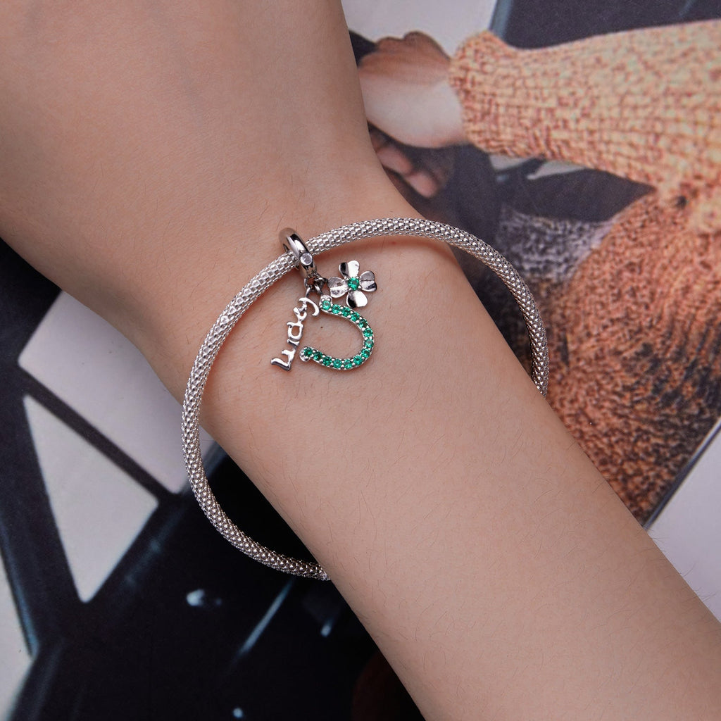"Sylvory 925 Sterling Silver Lucky Talisman Charm"