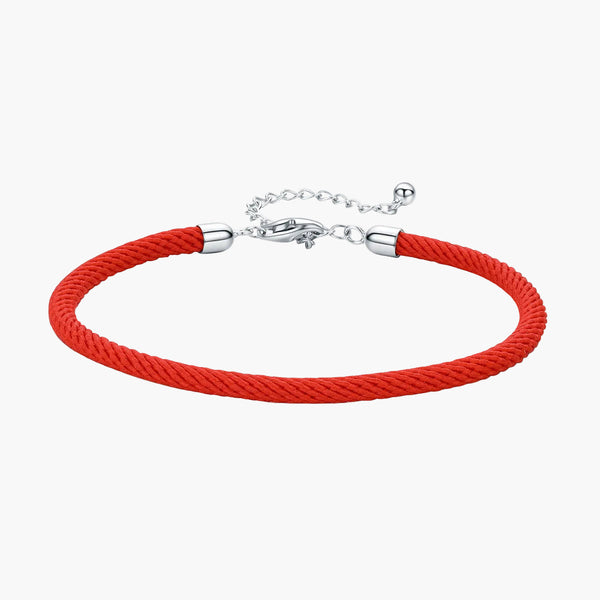 Silver Memory Rope Charm Keeper Bracelet in 925 Sterling Silver by Sylvory