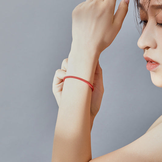 "Sylvory 925 Sterling Silver Memory Rope Charm Keeper Bracelet"