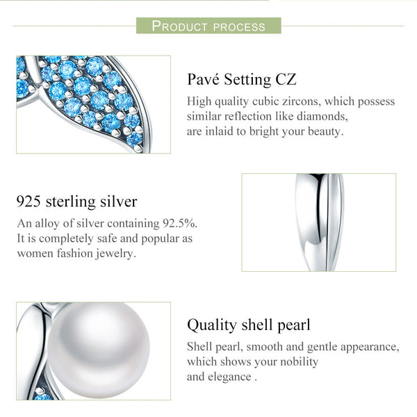 "Sylvory 925 Sterling Silver Mermaid's Tear Charm"