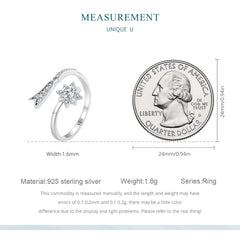 "Sylvory 925 Sterling Silver Meteoric Marvel Ring"