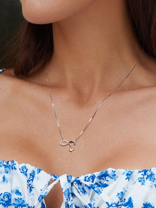 "Sylvory 925 Sterling Silver Meteorite Majesty Necklace"