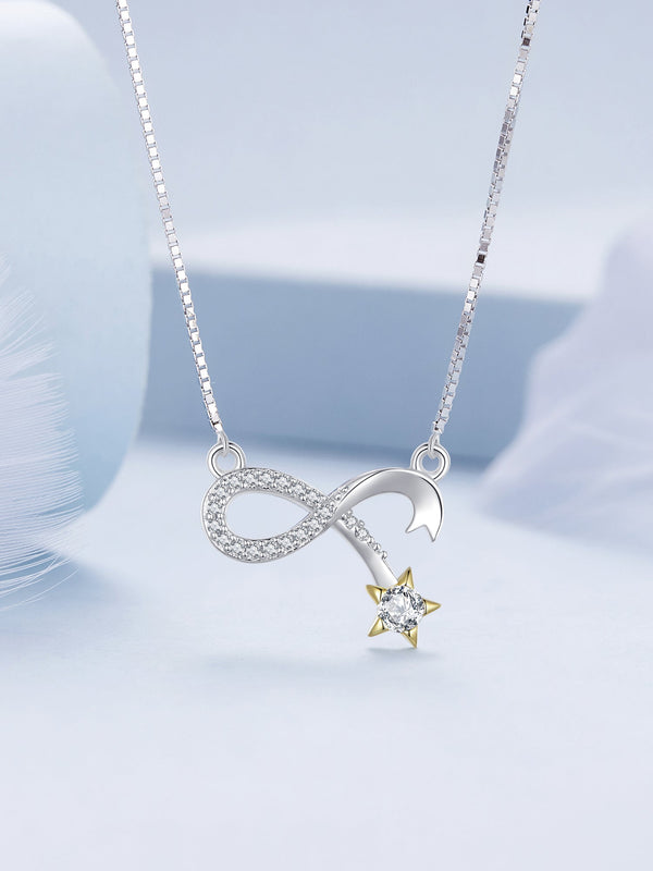 "Sylvory 925 Sterling Silver Meteorite Majesty Necklace"
