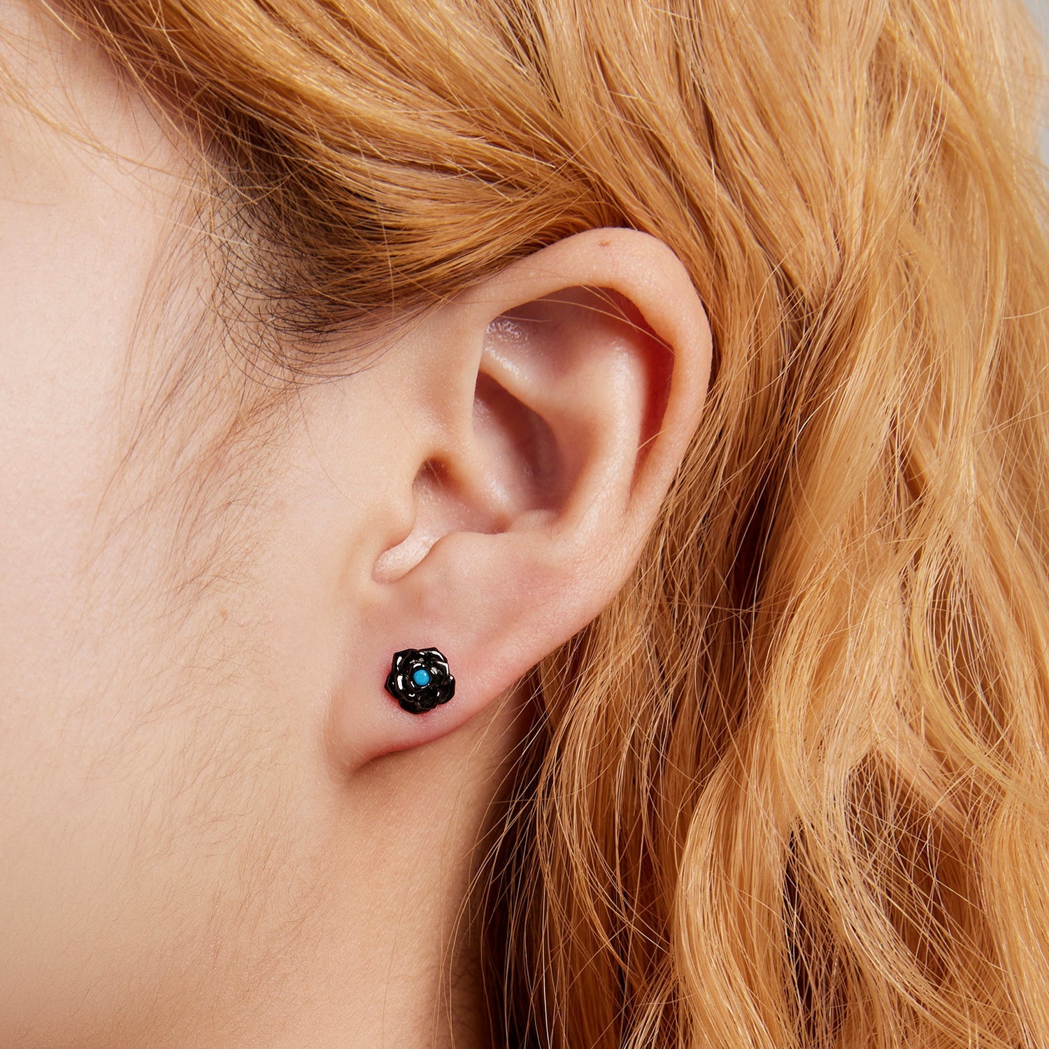 "Sylvory 925 Sterling Silver Midnight Blossoms Studs"