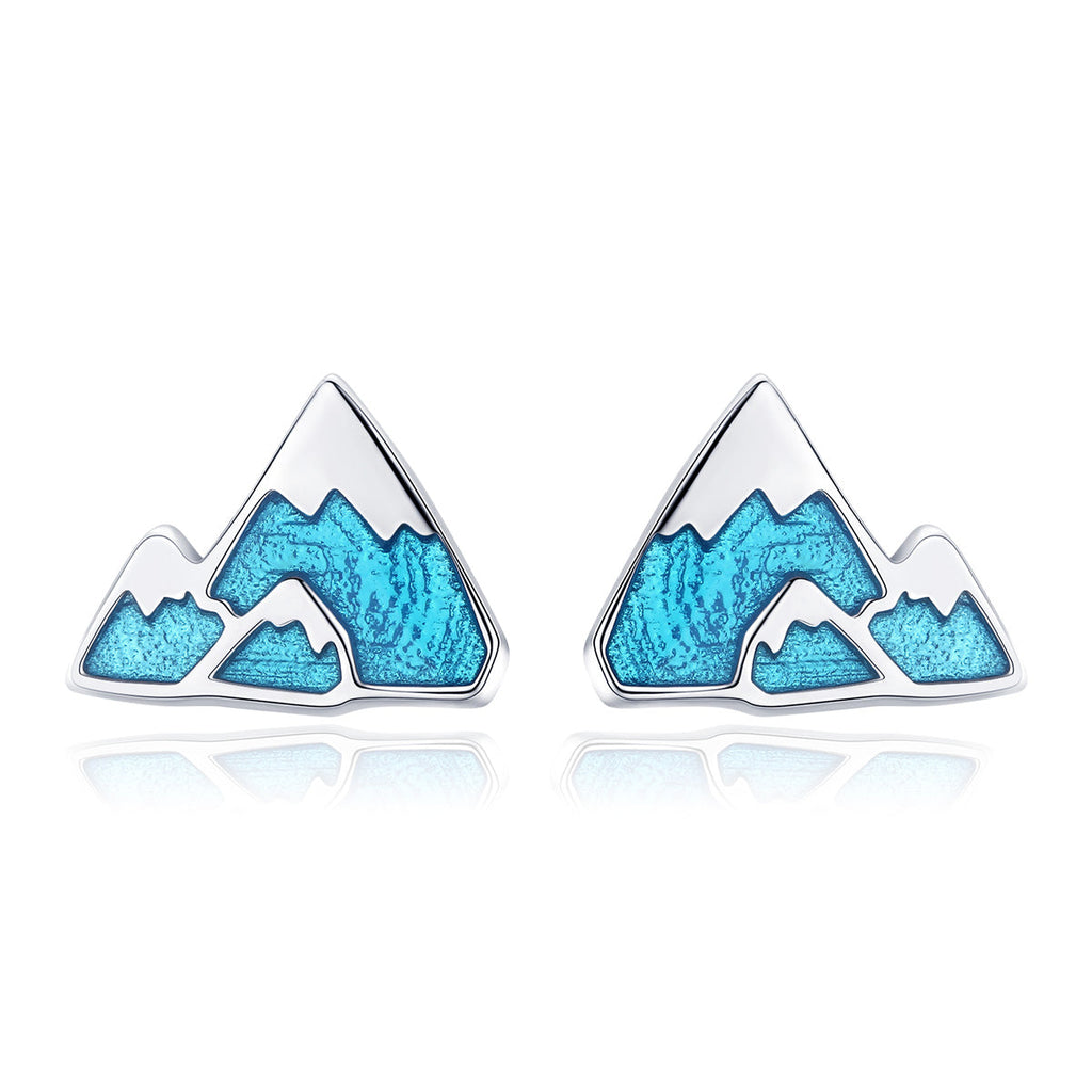 "Sylvory 925 Sterling Silver Mountain Majesty Studs"