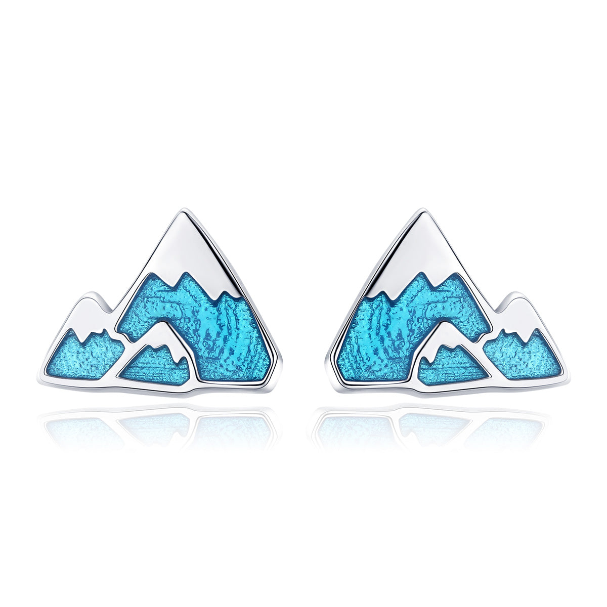 "Sylvory 925 Sterling Silver Mountain Majesty Studs"