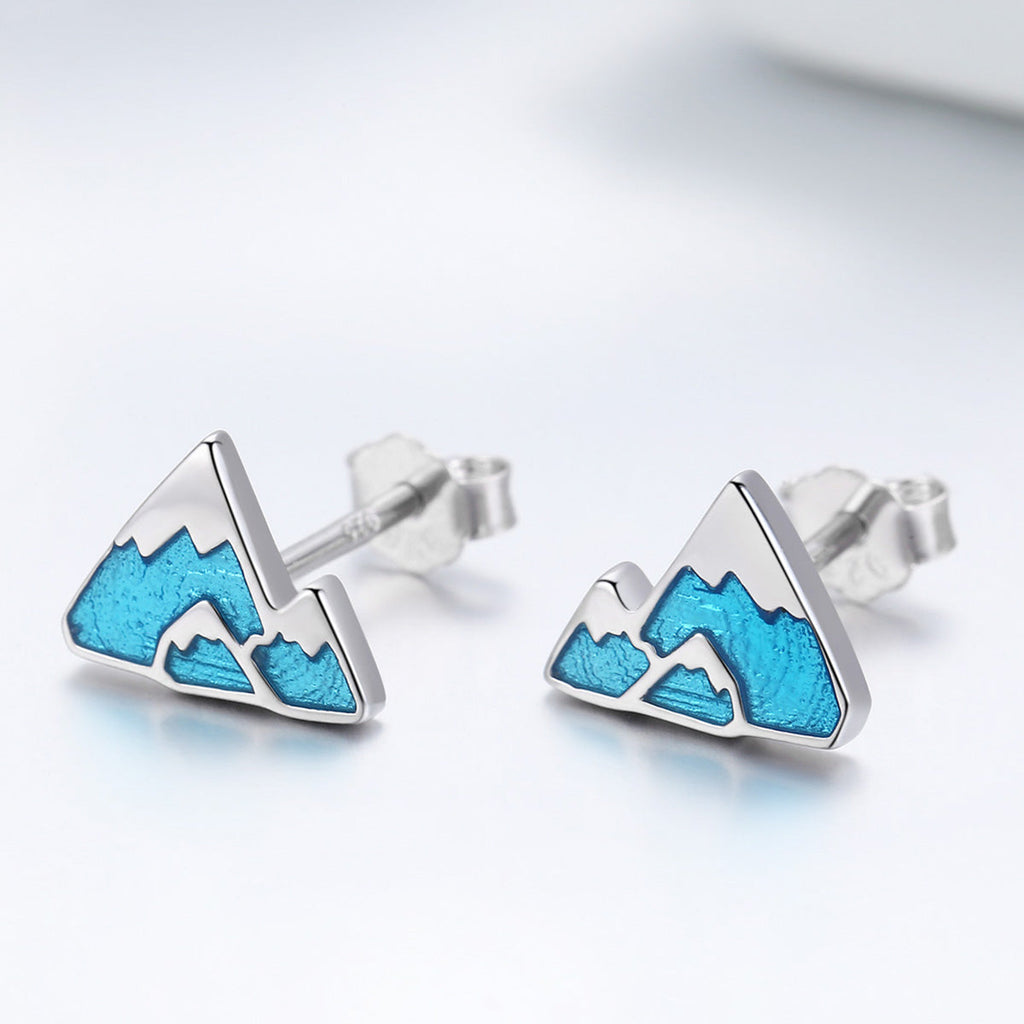 "Sylvory 925 Sterling Silver Mountain Majesty Studs"