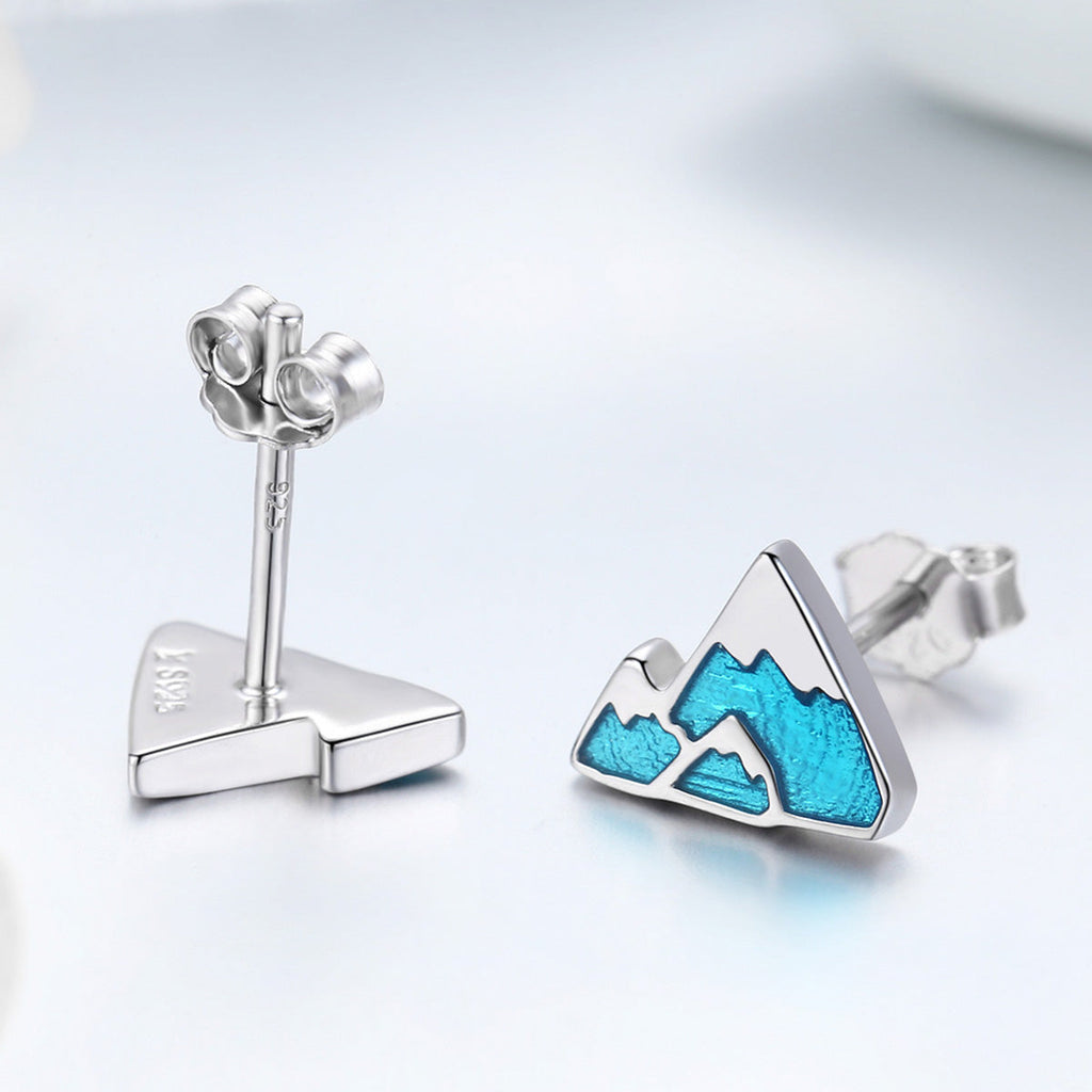 "Sylvory 925 Sterling Silver Mountain Majesty Studs"