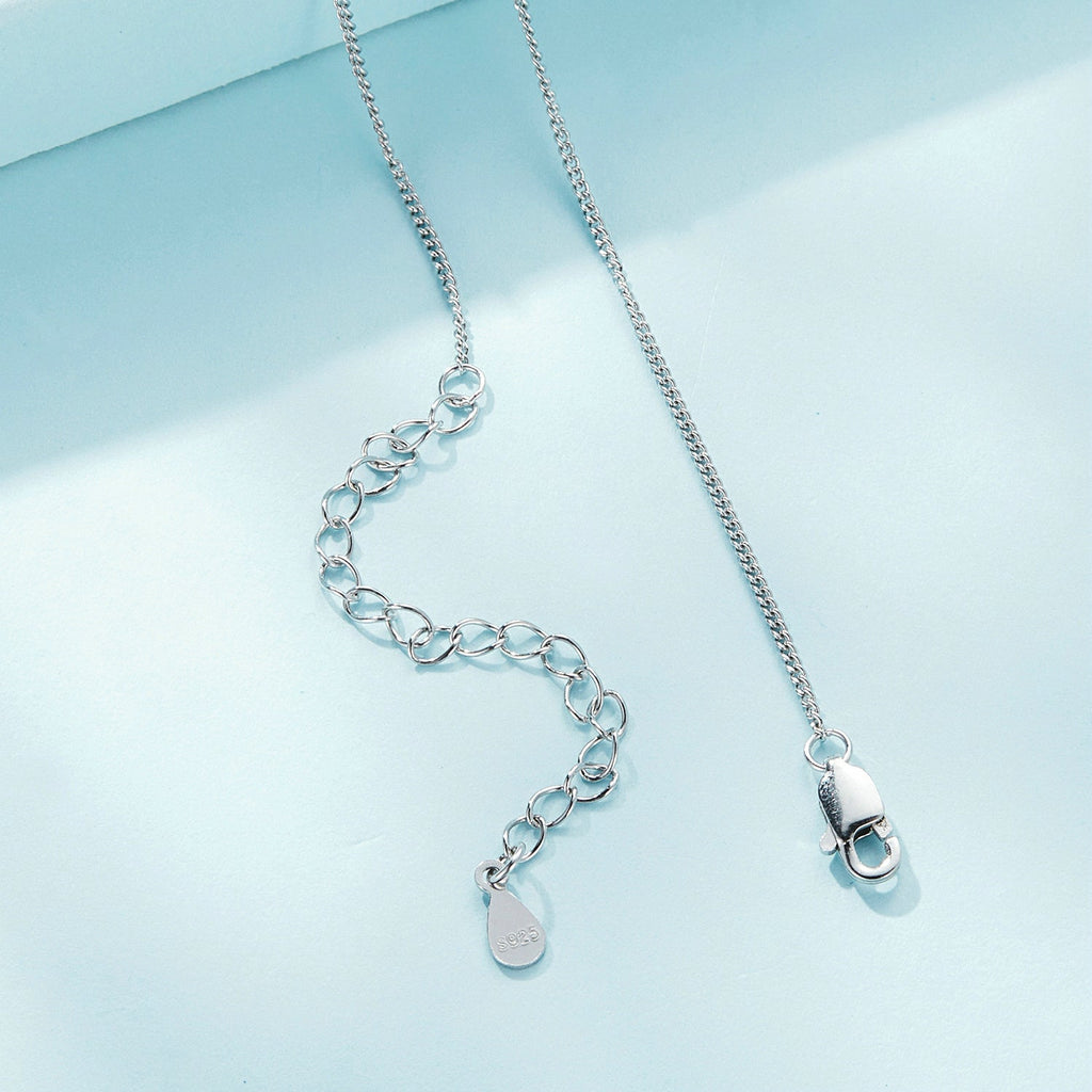 "Sylvory 925 Sterling Silver Mountain Peak Necklace"