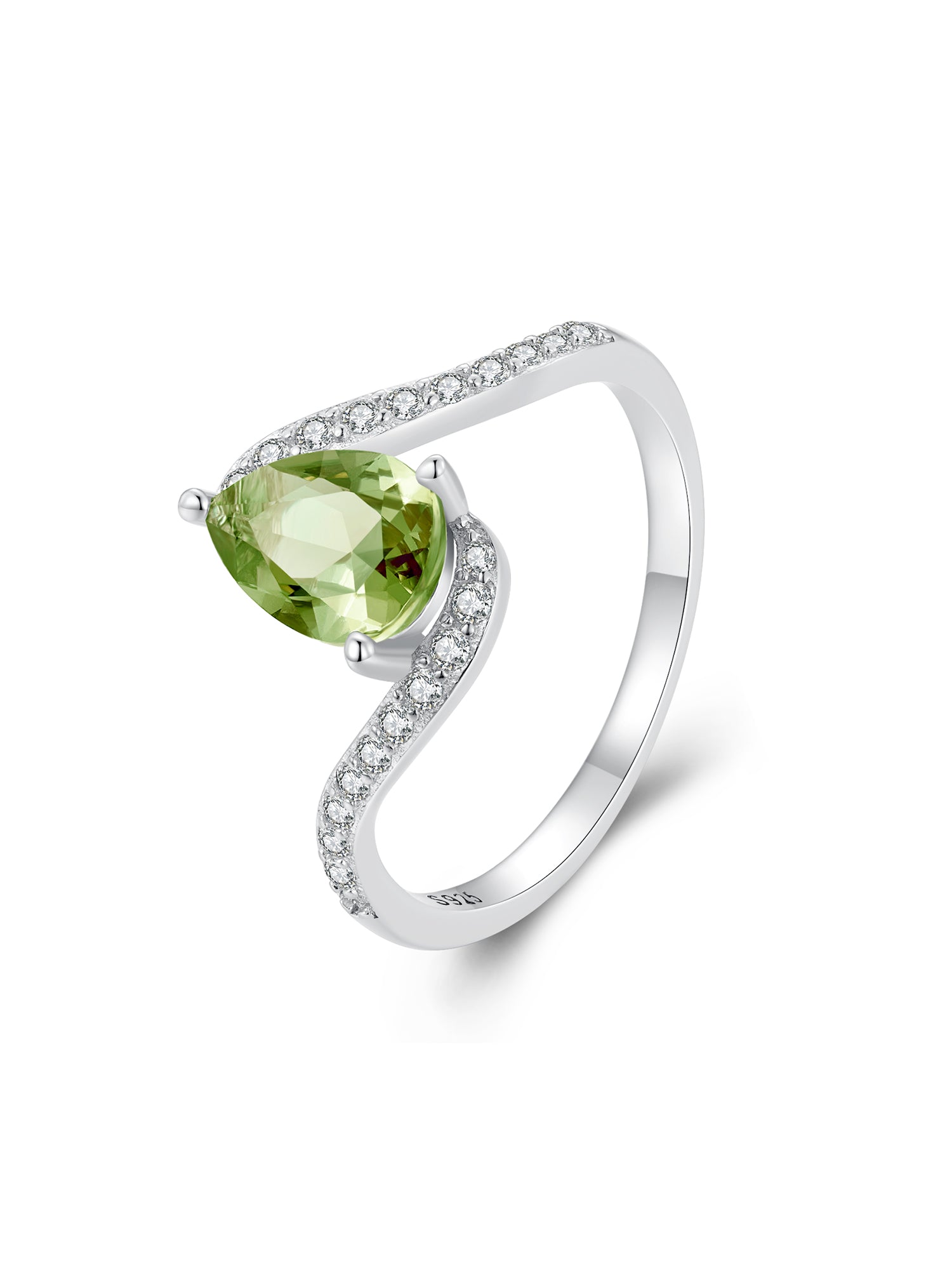 "Sylvory 925 Sterling Silver MystiColor Stone Ring"