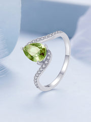 "Sylvory 925 Sterling Silver MystiColor Stone Ring"