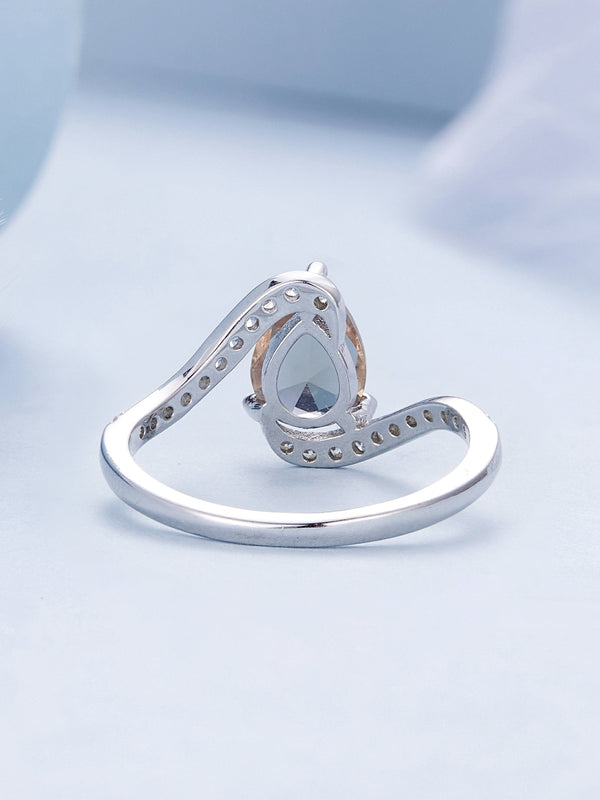"Sylvory 925 Sterling Silver MystiColor Stone Ring"