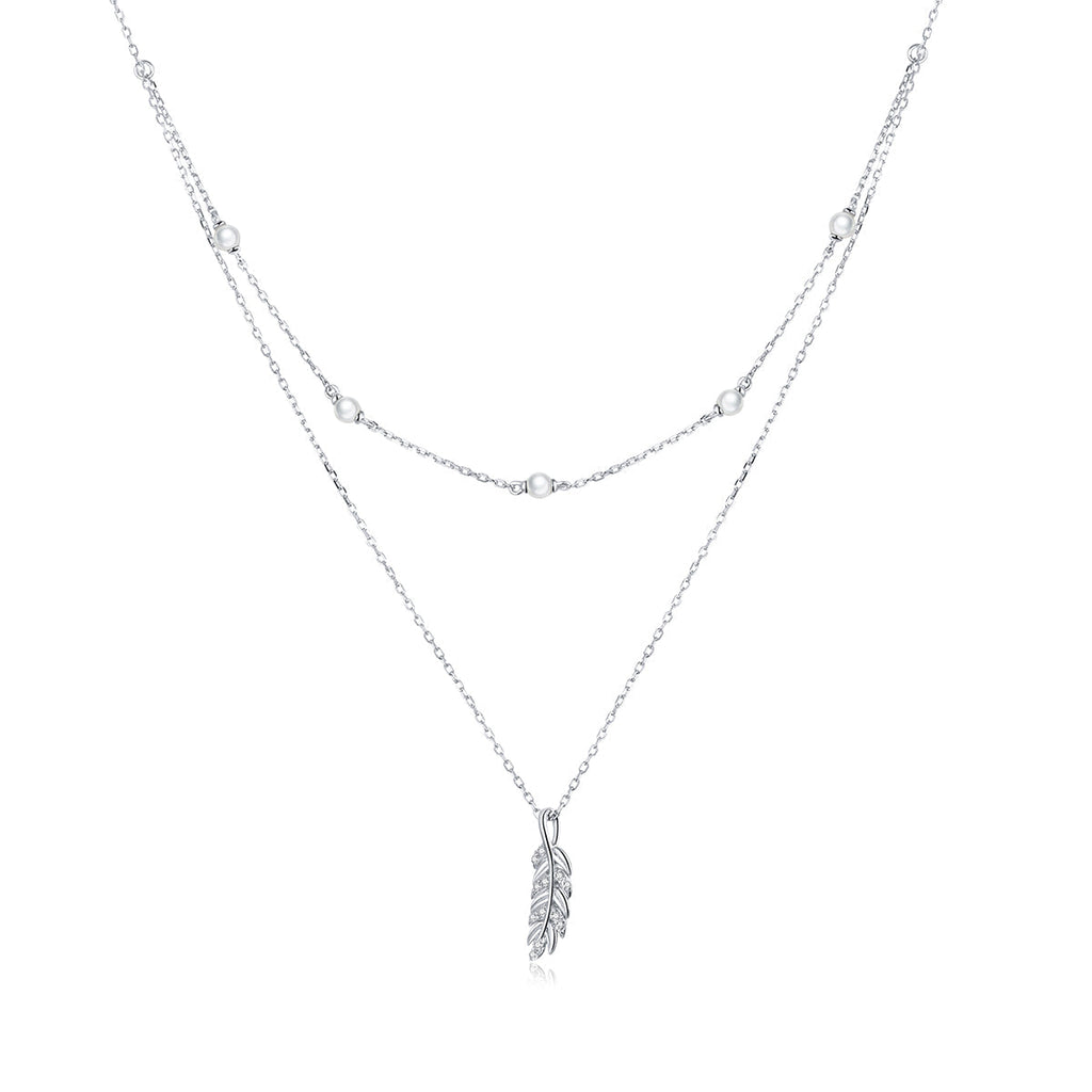 "Sylvory 925 Sterling Silver Nature's Bounty Layered Necklace"