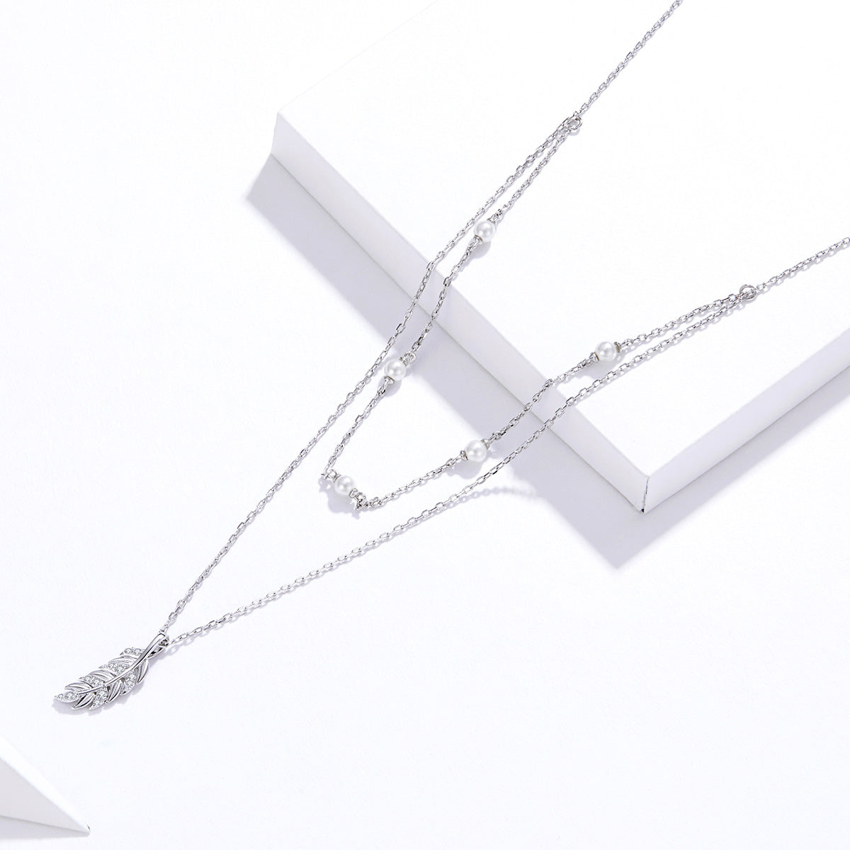 "Sylvory 925 Sterling Silver Nature's Bounty Layered Necklace"