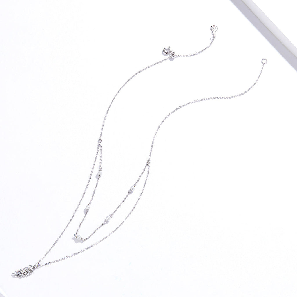 "Sylvory 925 Sterling Silver Nature's Bounty Layered Necklace"