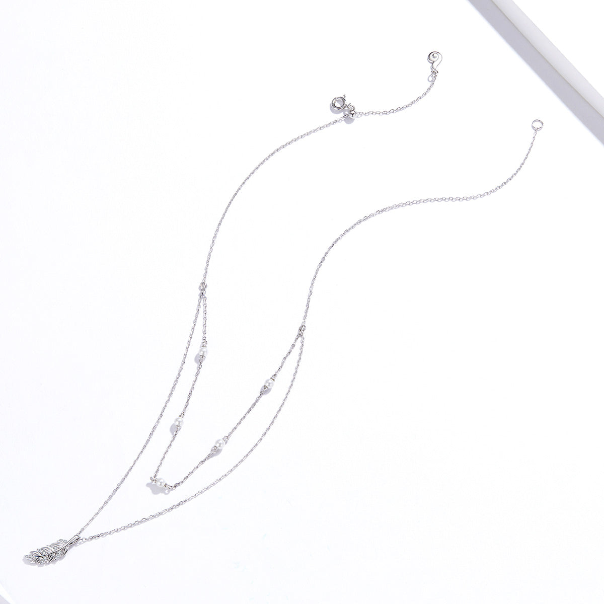"Sylvory 925 Sterling Silver Nature's Bounty Layered Necklace"