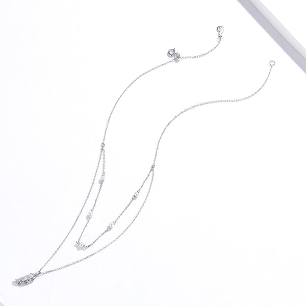 "Sylvory 925 Sterling Silver Nature's Bounty Layered Necklace"