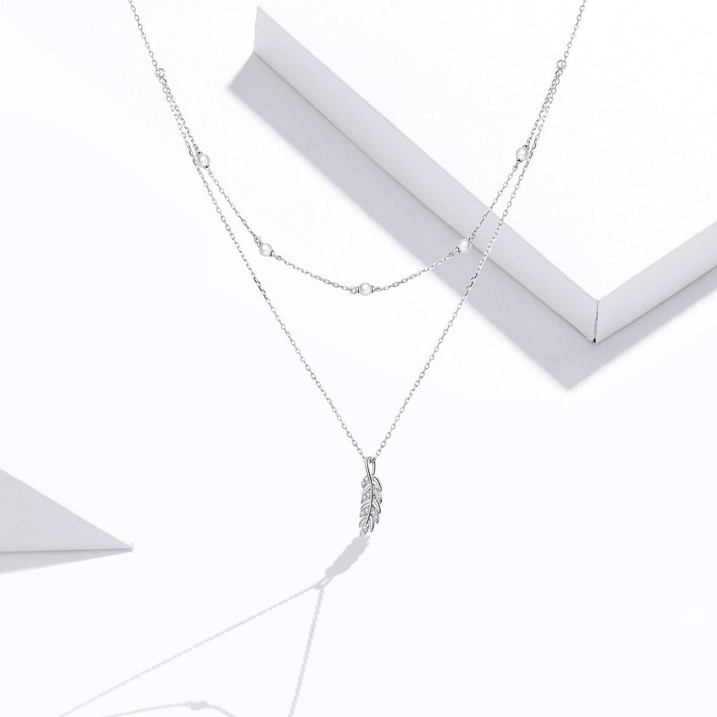 "Sylvory 925 Sterling Silver Nature's Bounty Layered Necklace"
