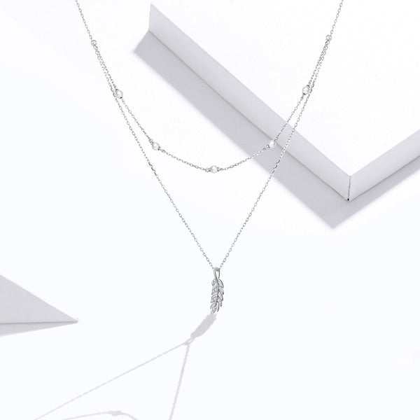 "Sylvory 925 Sterling Silver Nature's Bounty Layered Necklace"