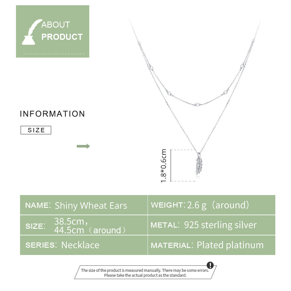 "Sylvory 925 Sterling Silver Nature's Bounty Layered Necklace"