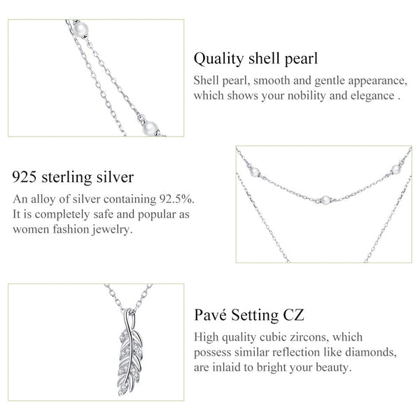 "Sylvory 925 Sterling Silver Nature's Bounty Layered Necklace"