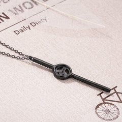 "Sylvory 925 Sterling Silver Obsidian Peace Necklace"