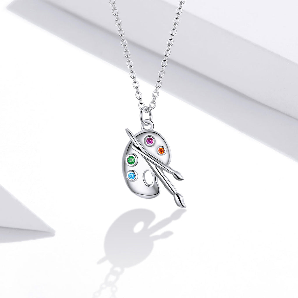 "Sylvory 925 Sterling Silver Palette Passion Necklace"