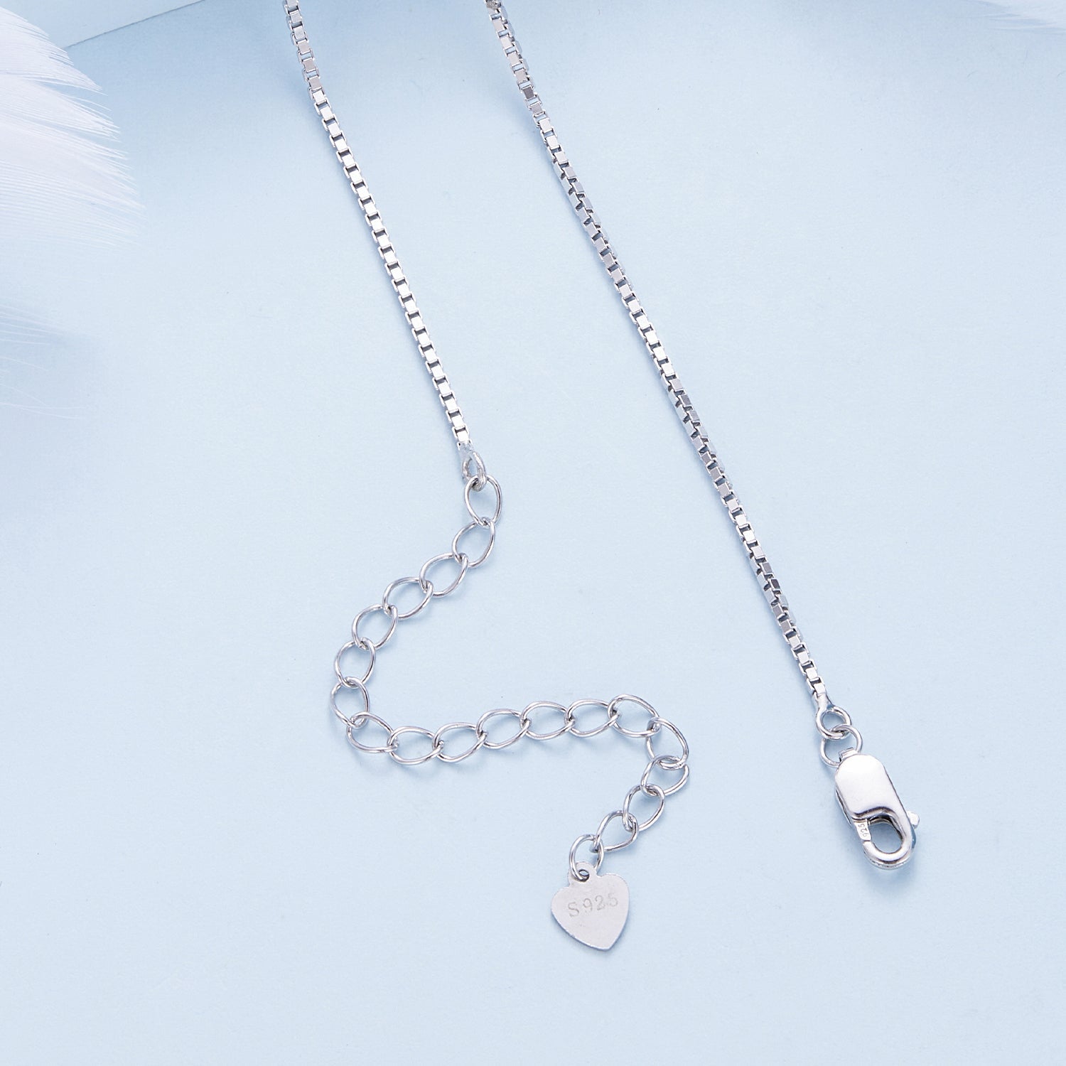 "Sylvory 925 Sterling Silver Partial Heart Necklace"