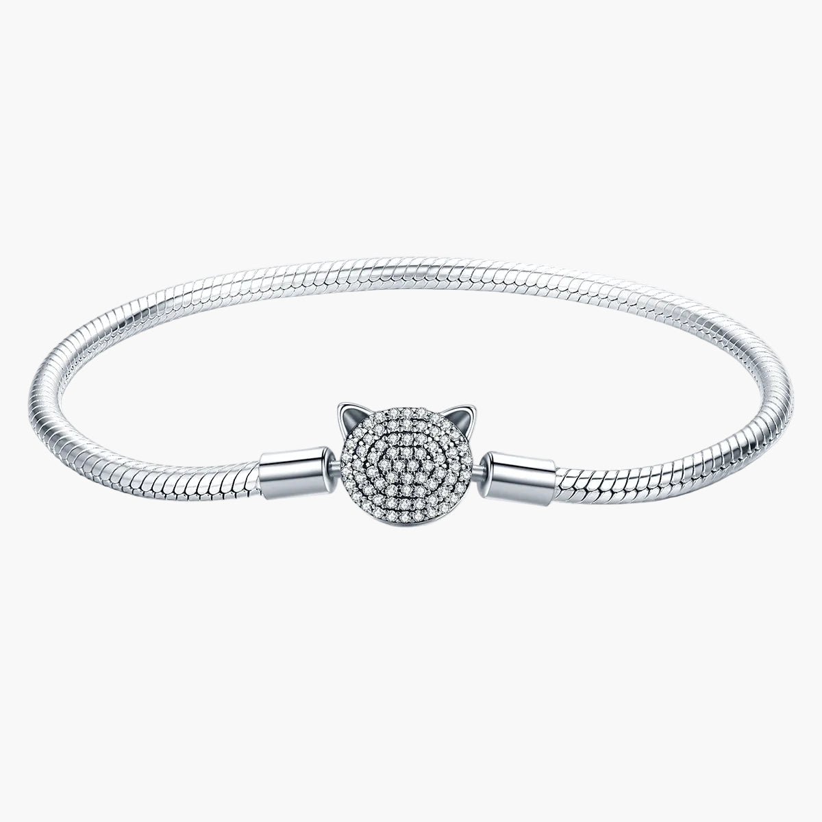 "Sylvory 925 Sterling Silver Pawfect Pal Charm Keeper Bracelet" Main image