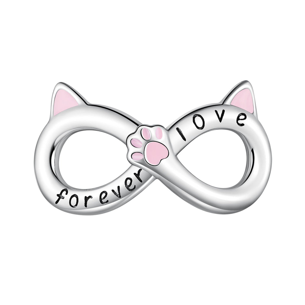"Sylvory 925 Sterling Silver Pawfinity Ears Charm"