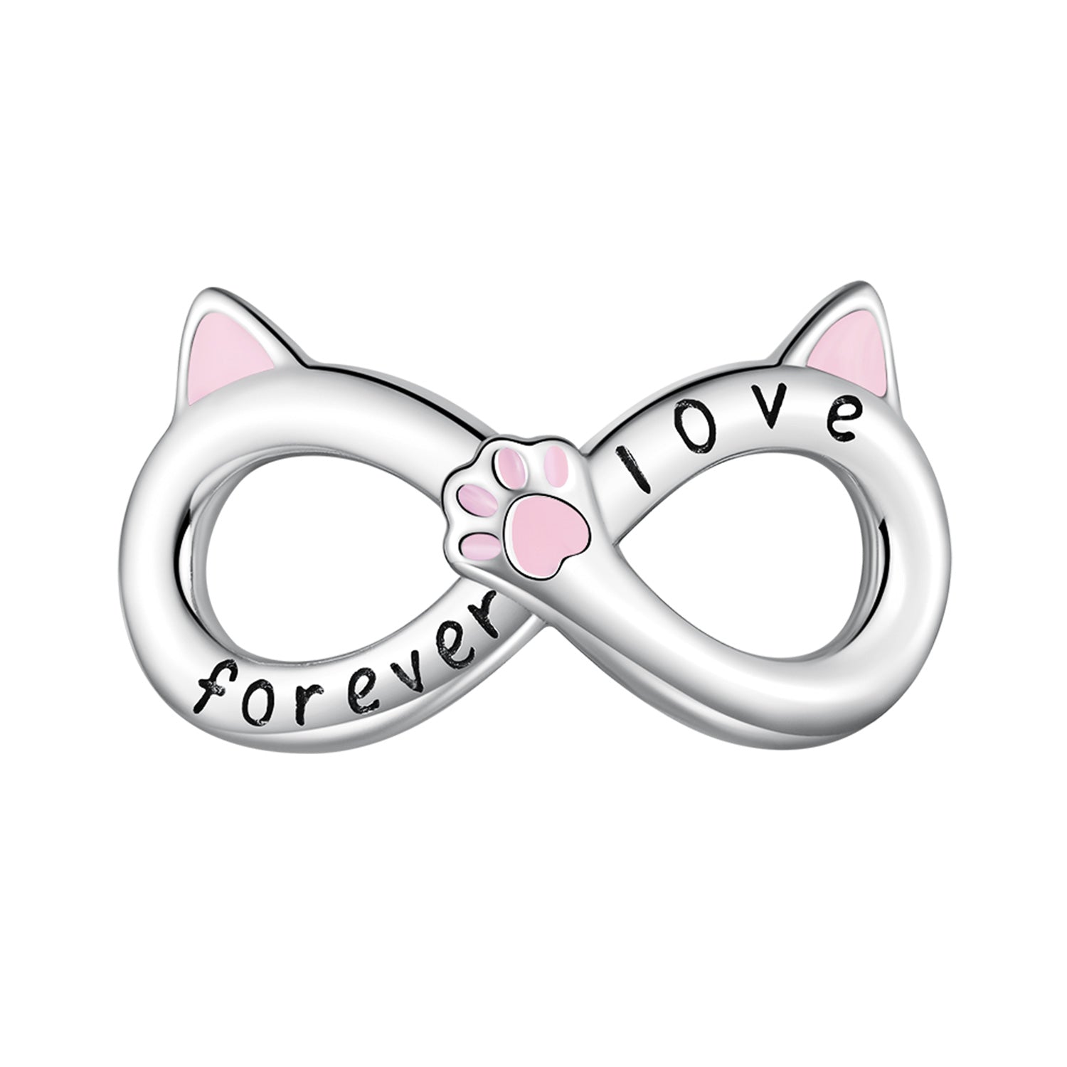 "Sylvory 925 Sterling Silver Pawfinity Ears Charm"