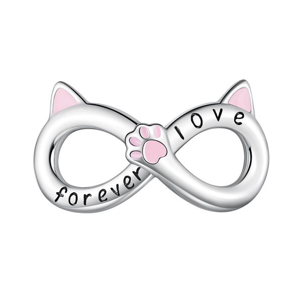 "Sylvory 925 Sterling Silver Pawfinity Ears Charm"