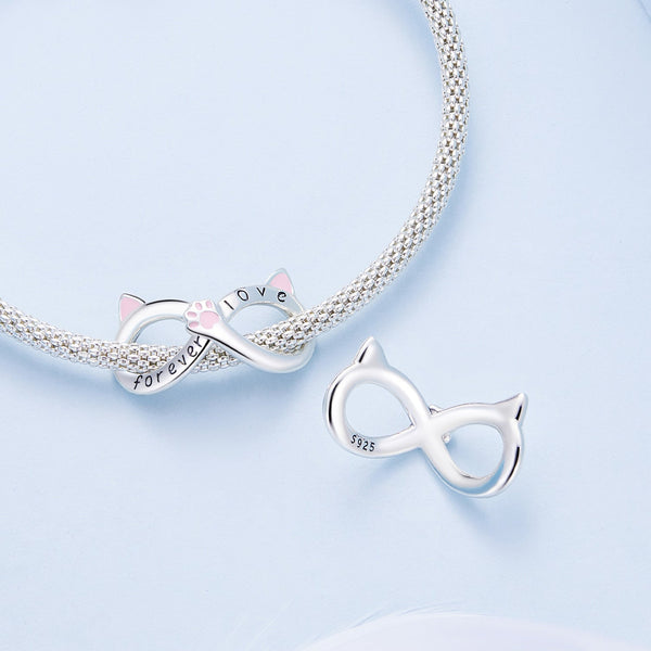 "Sylvory 925 Sterling Silver Pawfinity Ears Charm"