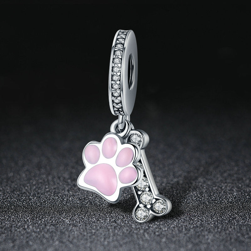 "Sylvory 925 Sterling Silver Pawsome Bone Charm"