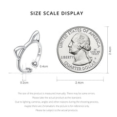 "Sylvory 925 Sterling Silver Pawsome Kitty Ring"