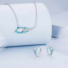 "Sylvory 925 Sterling Silver Peacock Elegance Necklace"