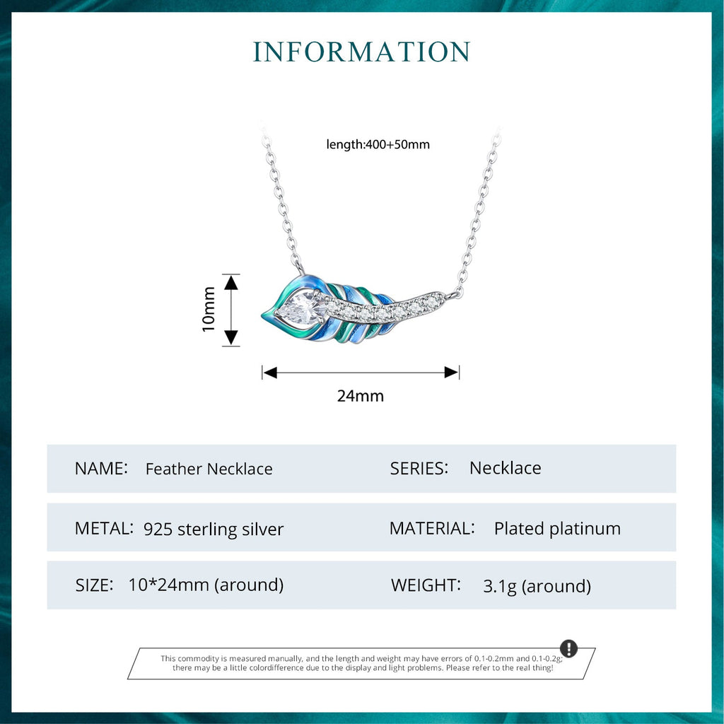 "Sylvory 925 Sterling Silver Peacock Elegance Necklace"