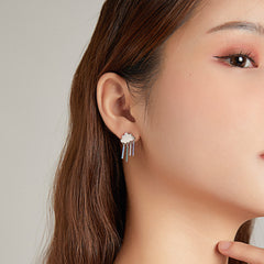 "Sylvory 925 Sterling Silver Prismatic Cloud Dangle Earring"
