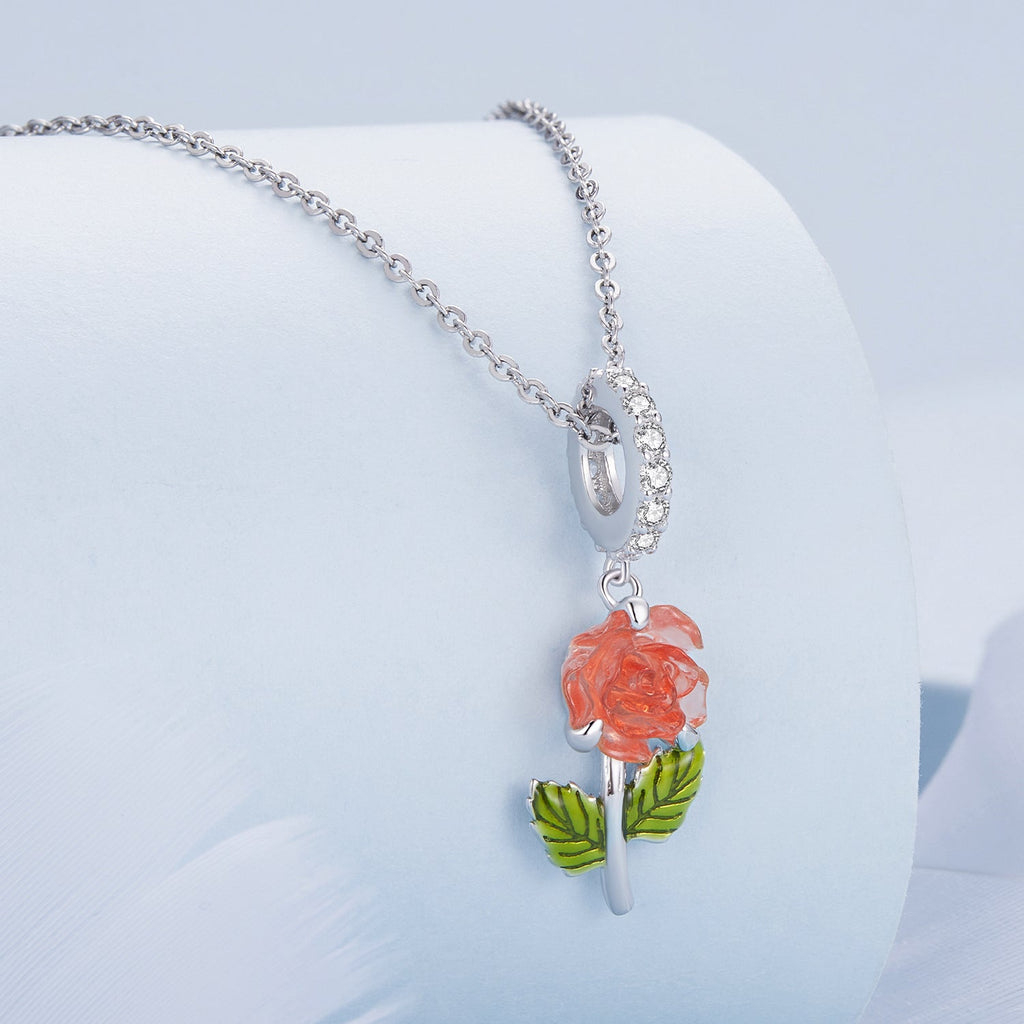 "Sylvory 925 Sterling Silver Rose UV Magic Charm"