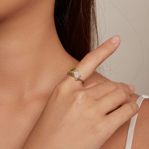 "Sylvory 925 Sterling Silver Rose UV Magic Ring"