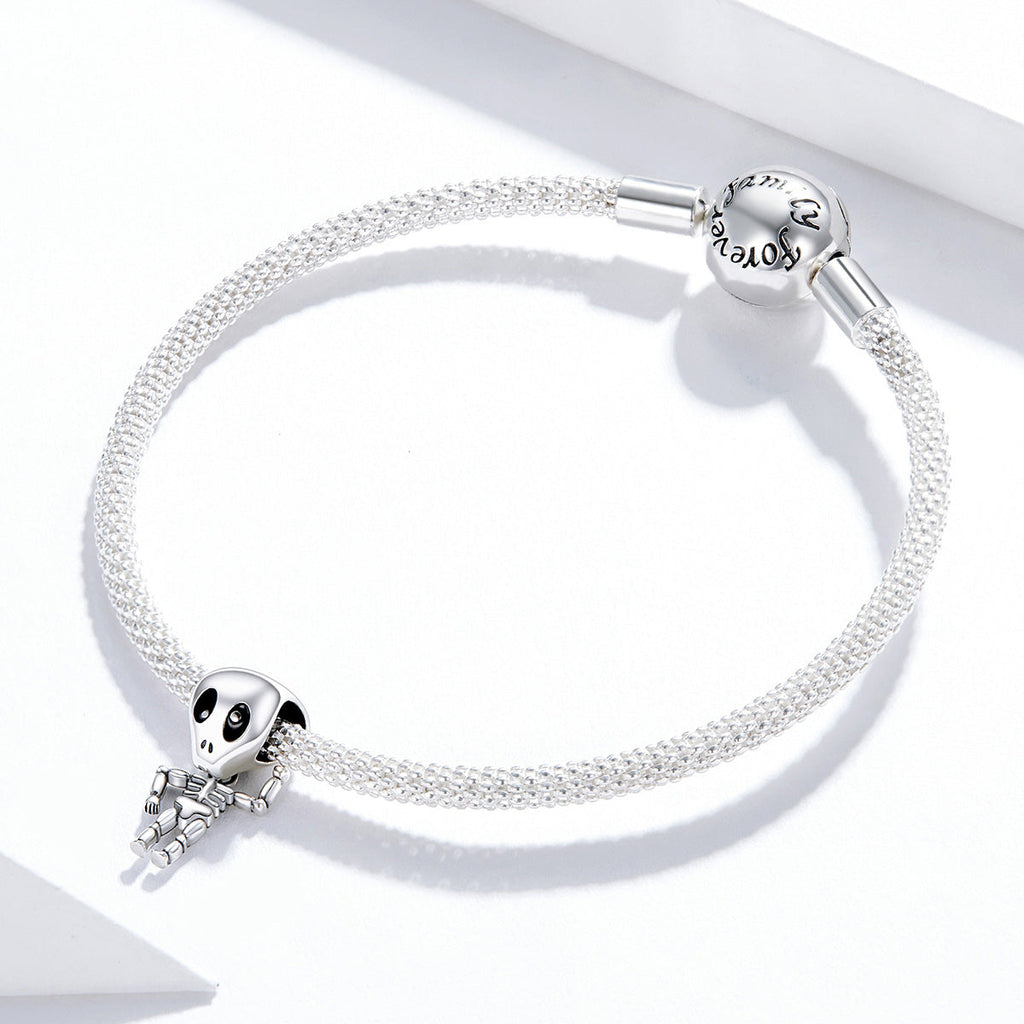 "Sylvory 925 Sterling Silver Skeleswing Charm"