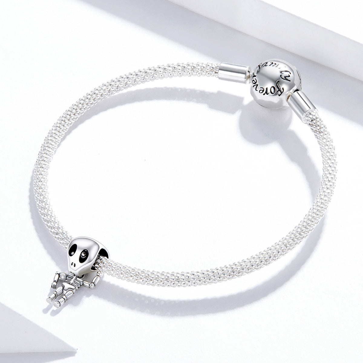 "Sylvory 925 Sterling Silver Skeleswing Charm"